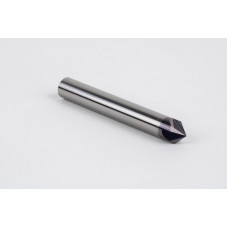 10mm Dia. 45° Carbide Chamfer Mill, 4 Flute, TiAlN Coated, 5mm LOC x 75mm Overall Length, HSPM1