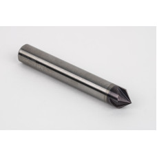 Фреза для фаски з твердого сплаву діаметром 12 мм з кутом 45°, 4 зубці, покриття TiAlN, загальна довжина 6 мм, HSPM1