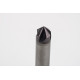 12mm Dia. 45° Carbide Chamfer Mill, 4 Flute, TiAlN Coated, 6mm LOC x 80mm Overall Length, HSPM1
