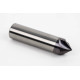 25mm Dia. 45° Carbide Chamfer Mill, 4 Flute, TiAlN Coated, 12.5mm LOC x 100mm Overall Length, HSPM1