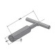 Pipe key / groove-nut key MT 1