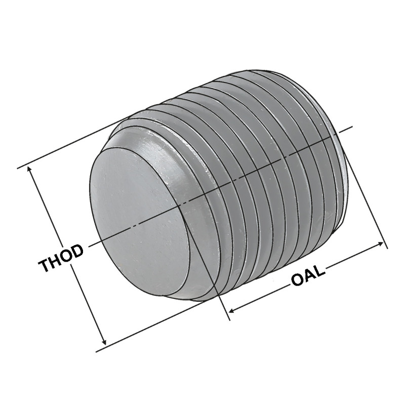 Clamping screws M16x1x12 without cone point for boring holders D= 40 mm