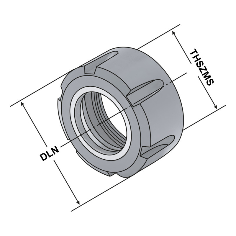 Clamping nut ER 20 | 2-13 | sleeve bearing