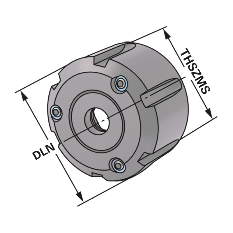 Clamping nut for sealing discs ER 16 | 1-10 | with spray nozzles