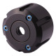 Clamping nut for sealing discs ER 25 | 2-16 | with spray nozzles