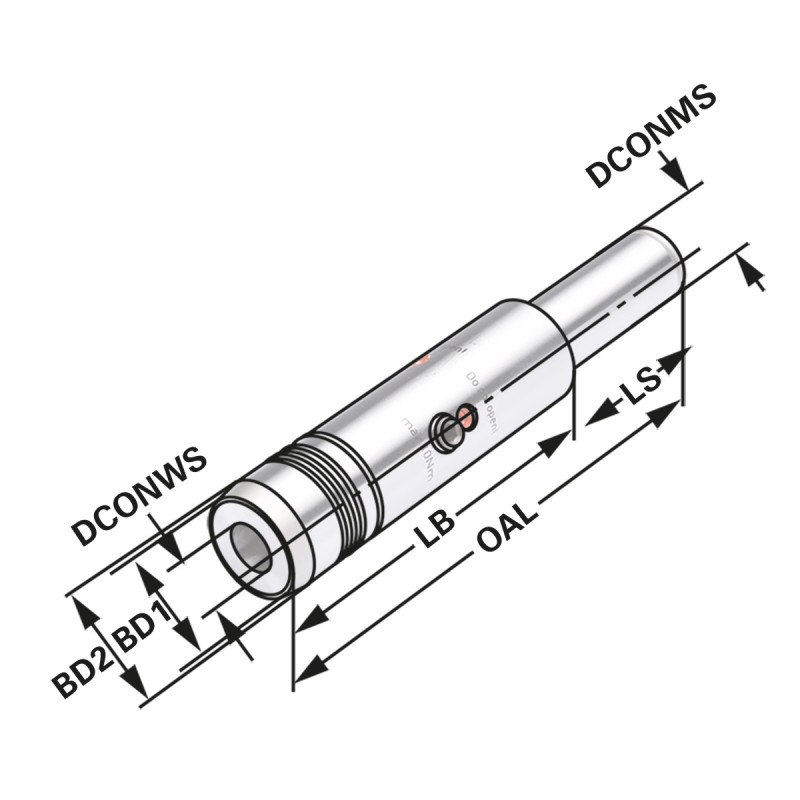 Hydraulic expansion chuck 32 - 16 - 140