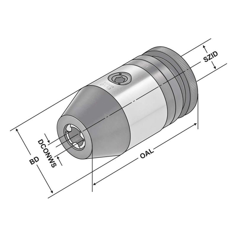 CNC drill chuck 2.5/16 - B 16