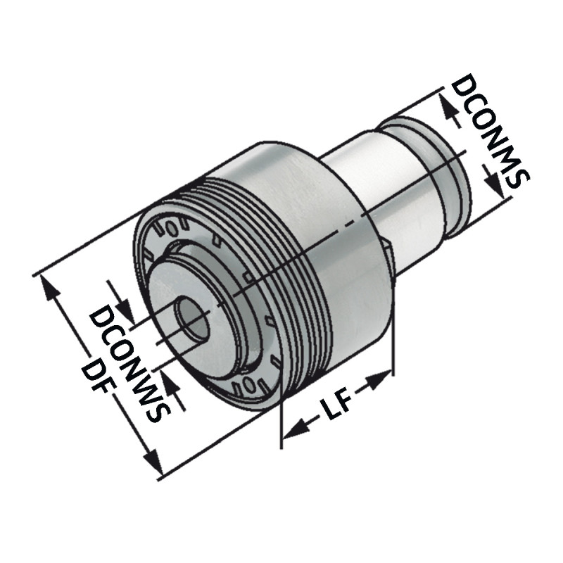 Quick change adapters with safety clutch Size 2 | M12 | 9x7 | DIN 376
