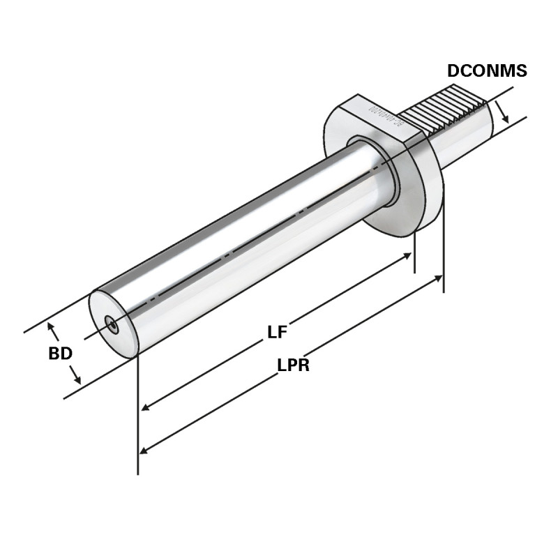 Test arbor 25 - 40 - 150