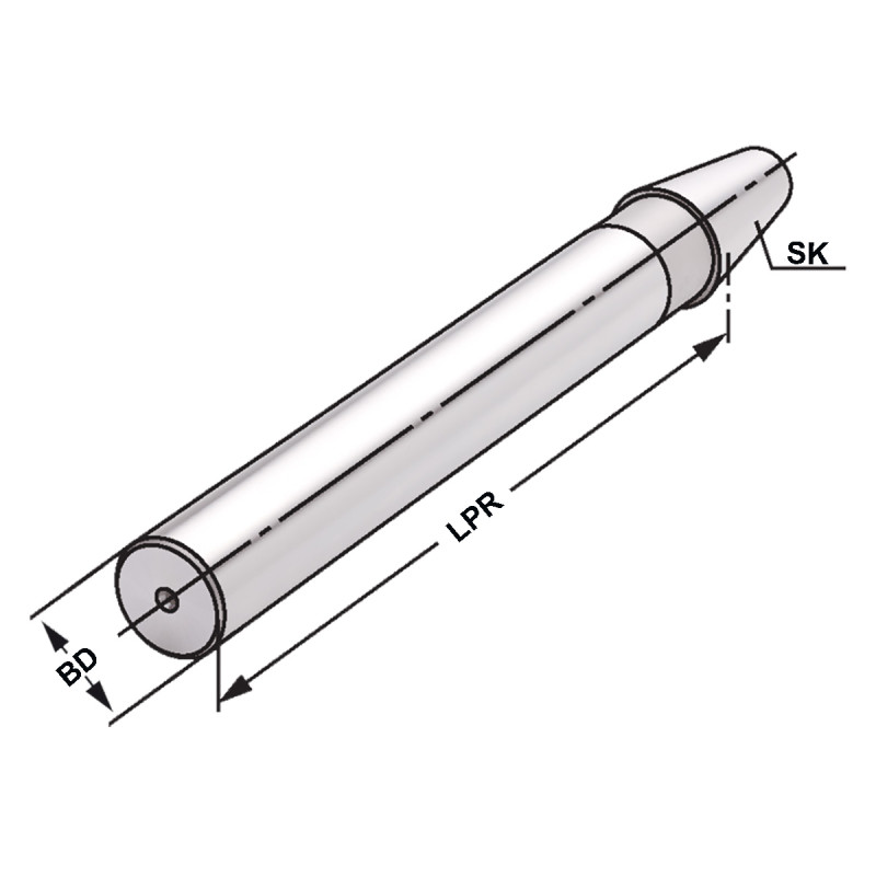 Test arbor SK 30 - 32 - 300