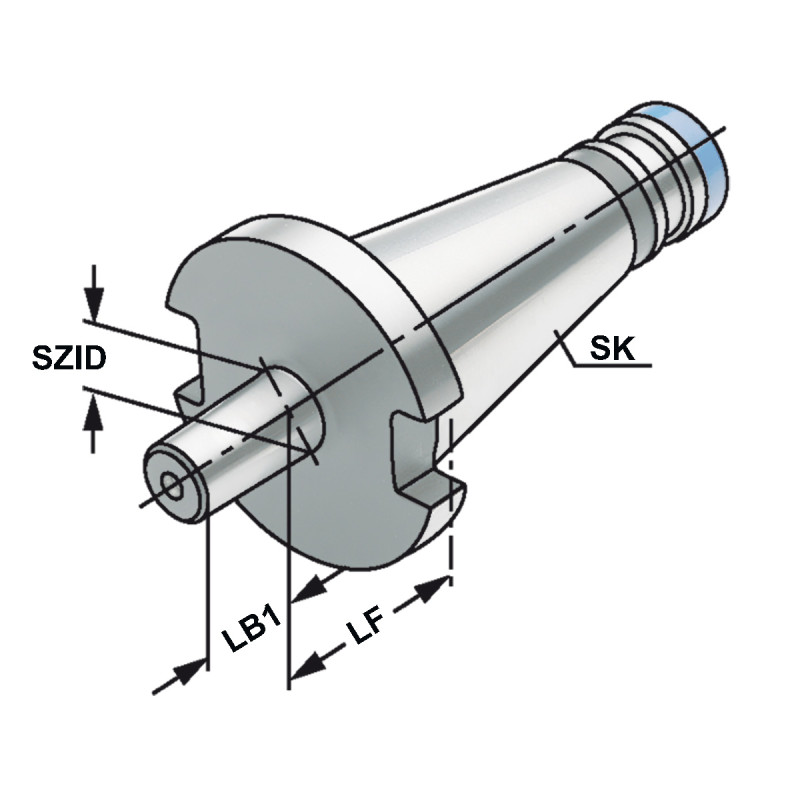 Адаптер патрона для свердлильного дриля DIN 238 SK 40 - B 16
