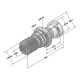 Pull studs ISO 7388-3 | Form AD | M16 | with drill through | including O-ring