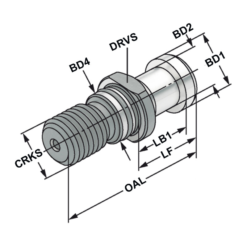 Pull studs ISO 7388-3 | Form AF | M16 | sealed | including O-ring