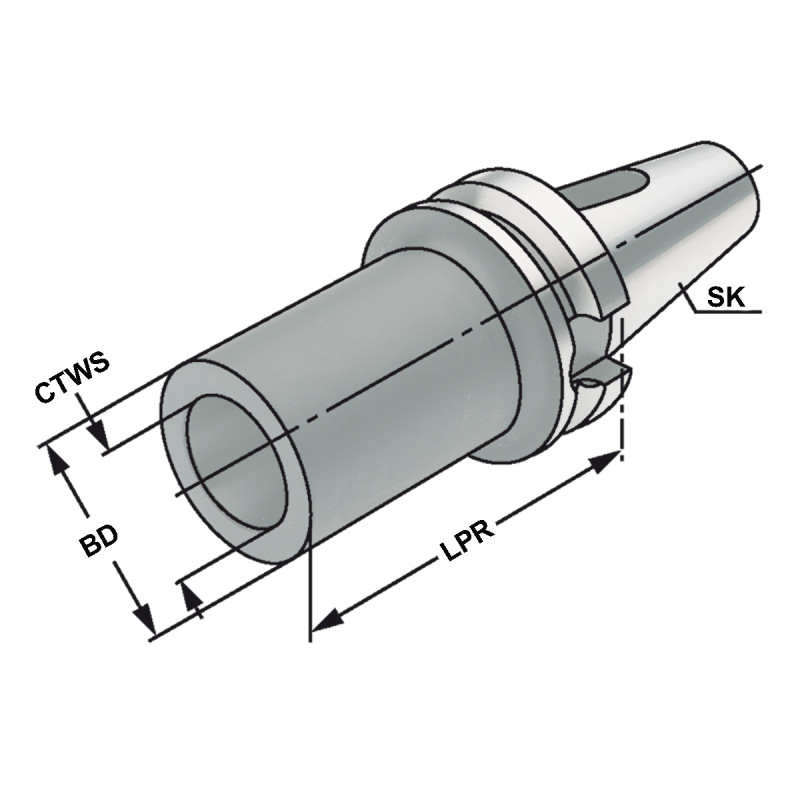 Adapter stożka Morse'a BT 40 - 3 - 70 406.07.03