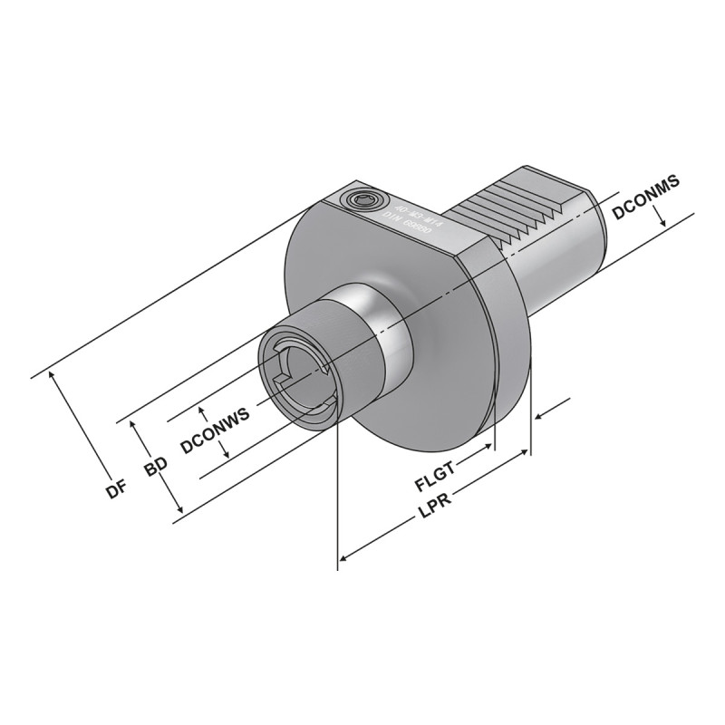 Quick change tapping chuck 40 - M3-M14 - size 1