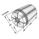 ER-цанга с отверстиями для СОЖ ER20 | 428EC | 428EC-08