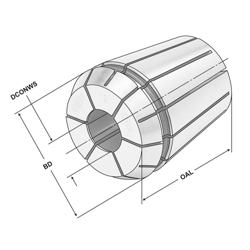 Tuleja zaciskowa precyzyjna ER ER20 | 428EPP | 428EPP-07