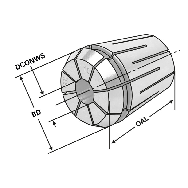 ER Цанга с уплотнением для IC ER40 472EH-11