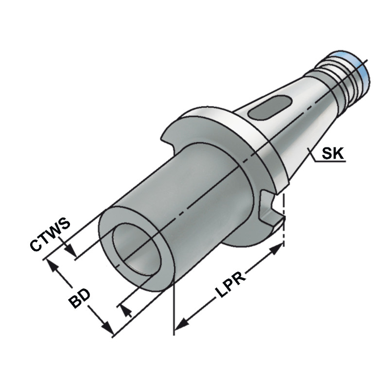 Перехідник конуса Морзе SK 50 - 1 - 45