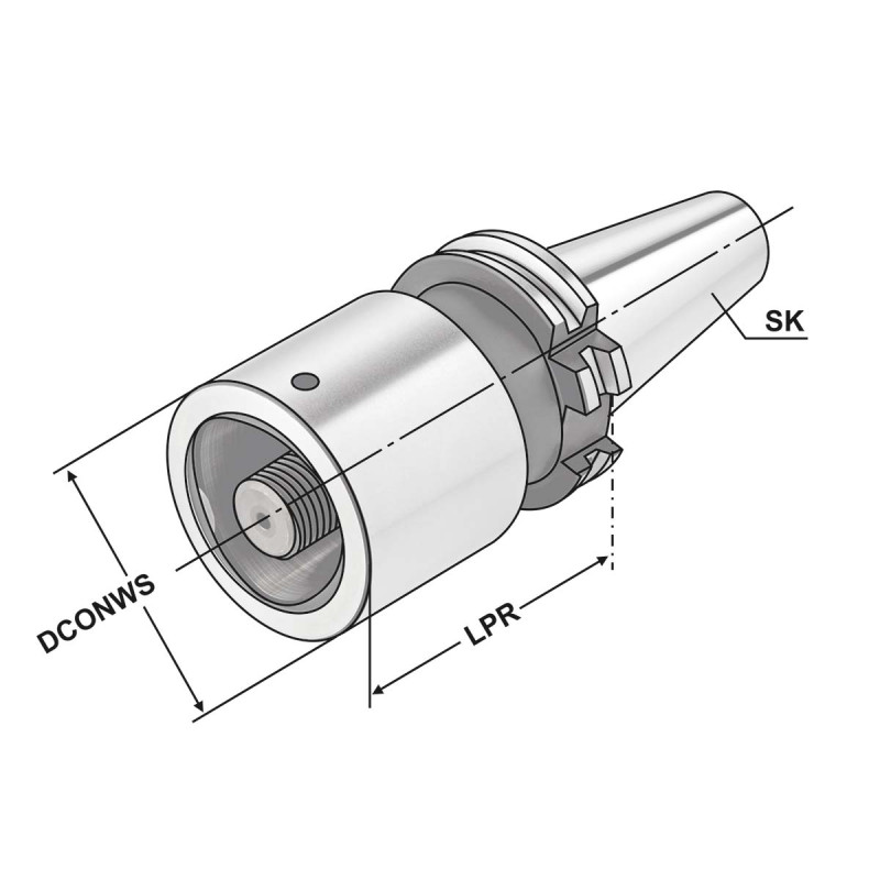 Адаптер SK до ISO 26623 (PSK) SK 50 - PSK 50 - 30