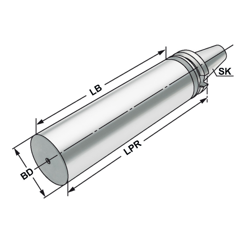Boring bar blank BT 50 - 97 - 315