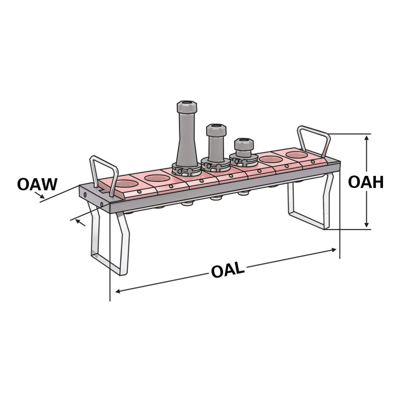 CNC tool carrier| SK50 5 inserts