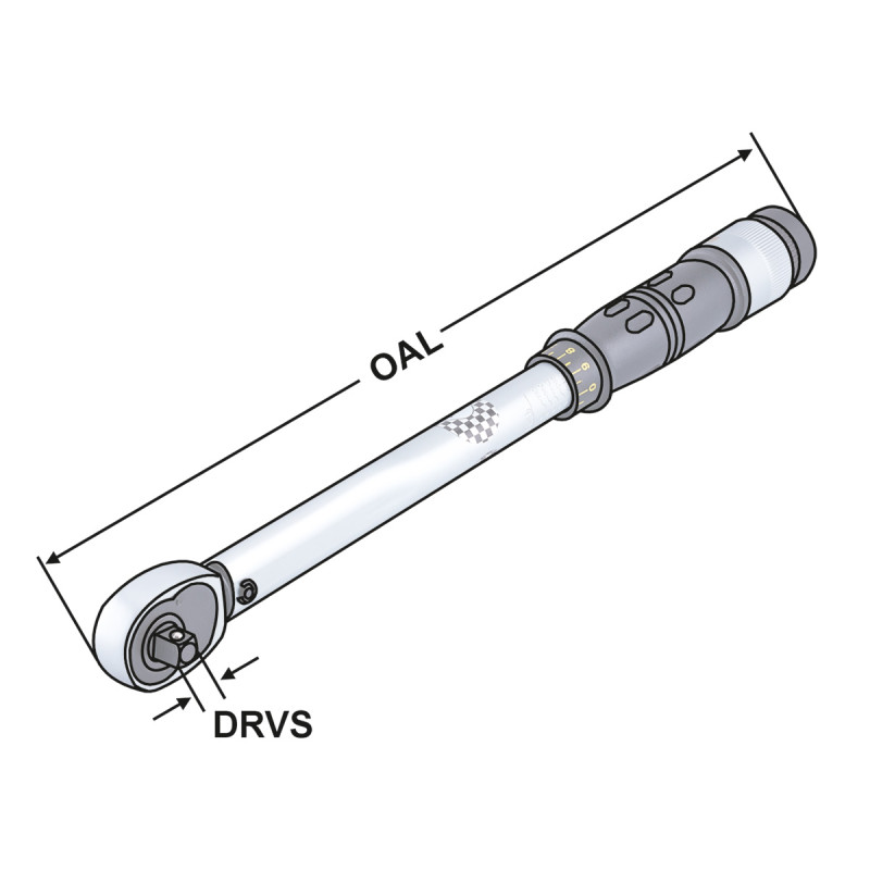 Torque Wrench 3/8" 20 - 110 Nm