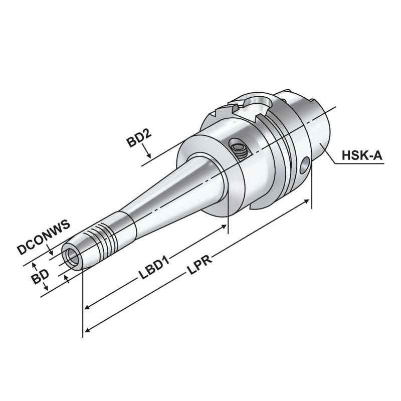 Hydraulic expansion chuck HSK 63 - 08 - 160
