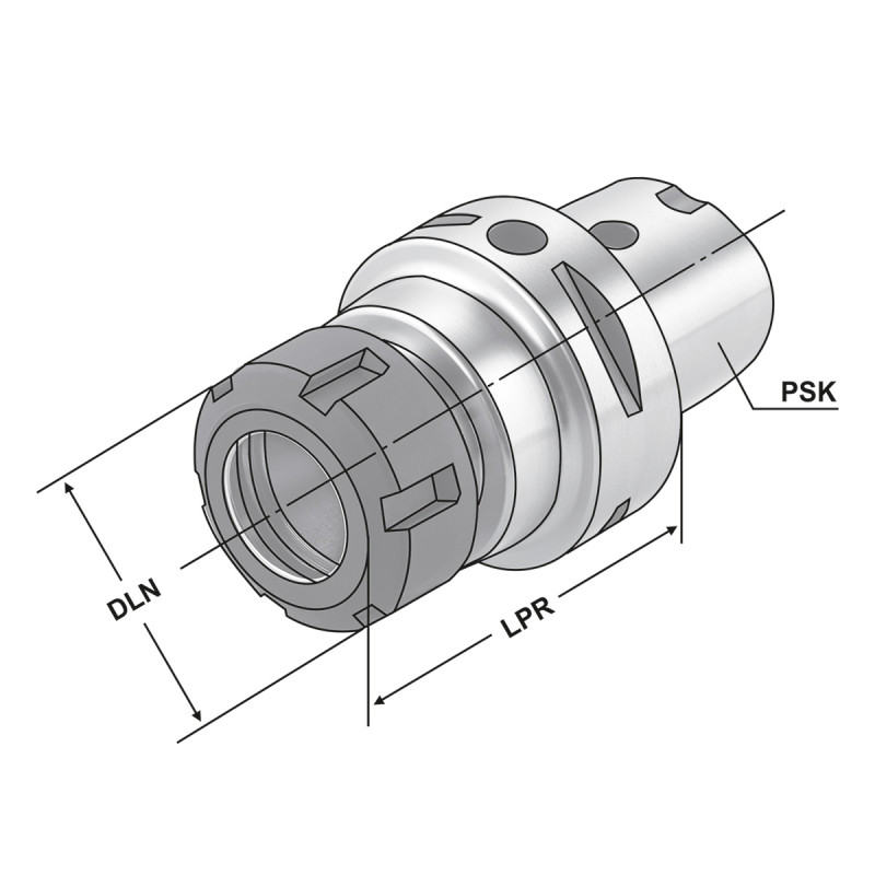 ER-Collet chuck PSK 63 - 2/16 - 160 | HE 25