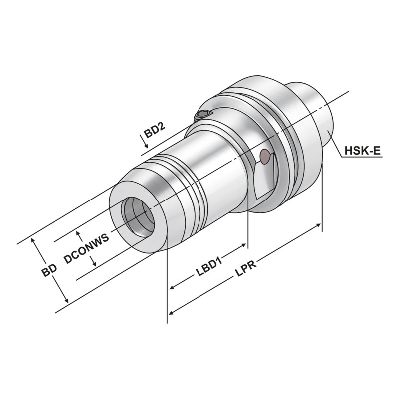 Hydraulic expansion chuck HSK 63 - 12 - 90