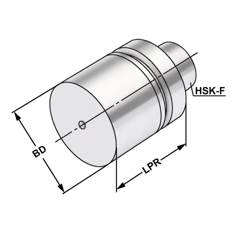 Boring bar blank HSK 63 - 63 - 250