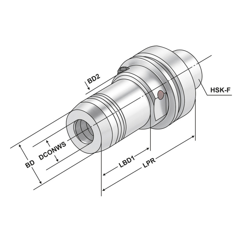 Гідравлічний розтискний патрон HSK 63 - 10 - 100
