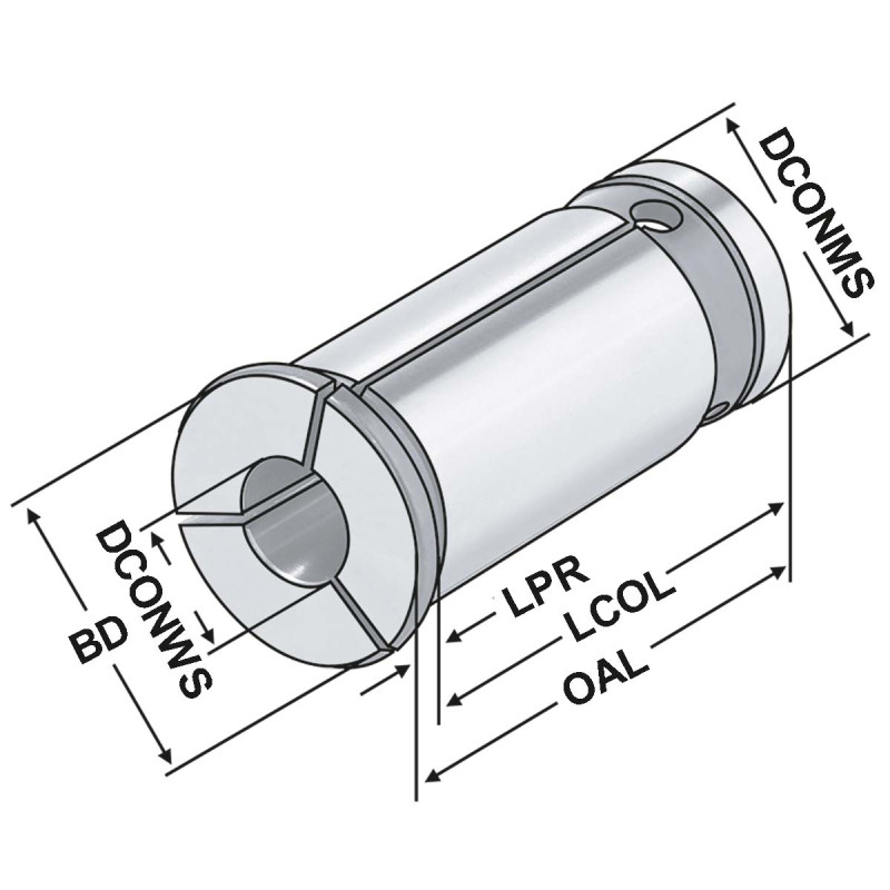Reduction sleeves for hydraulic expansion chucks DCONMS=25 | DCONWS=4