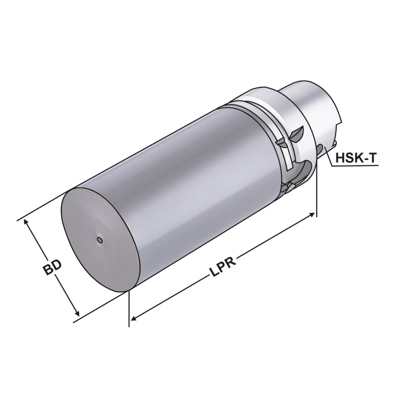 Boring bar blank HSK 63 - 63 - 140