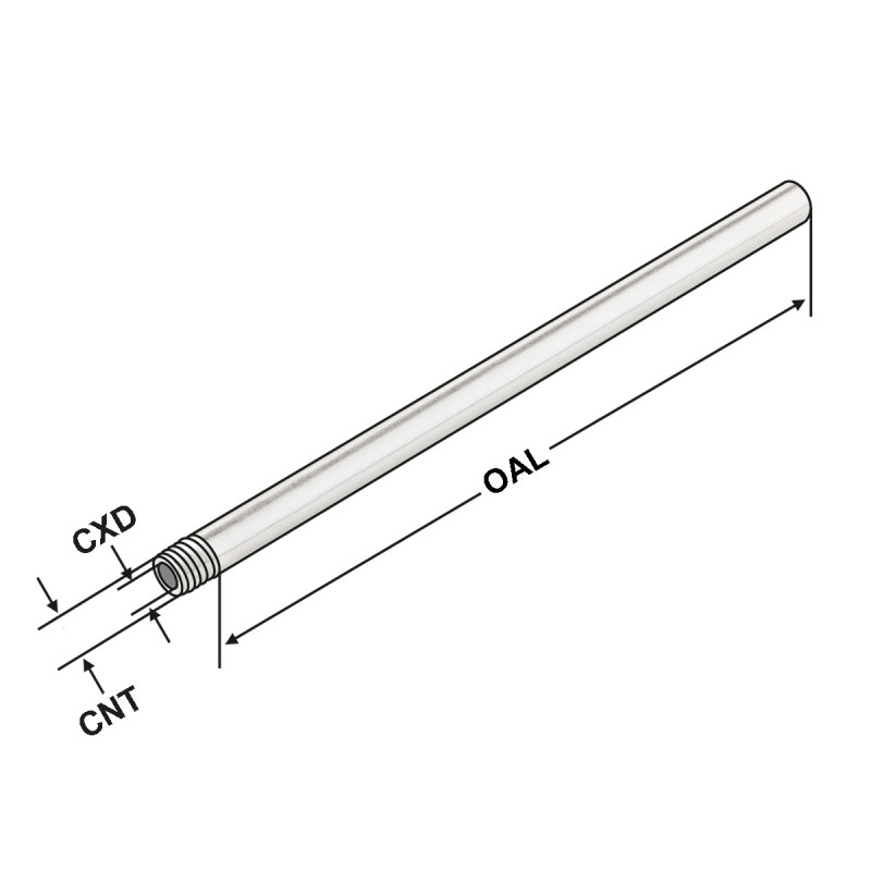 Coolant tube M4 M4 - 2 - 100