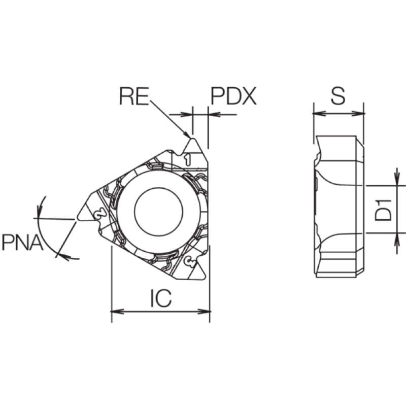 Carbide Threading Insert TJY18657