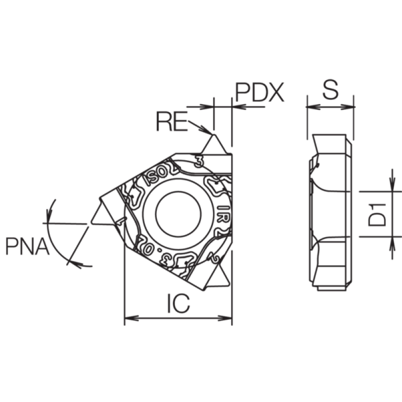 Carbide Threading Insert TJY18449
