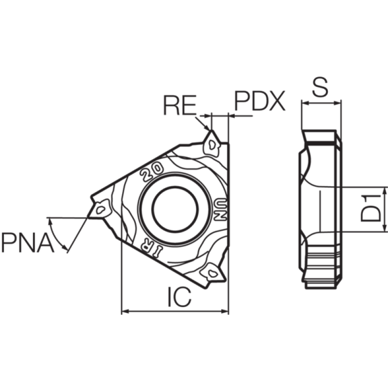 Carbide Threading Insert TLC19806