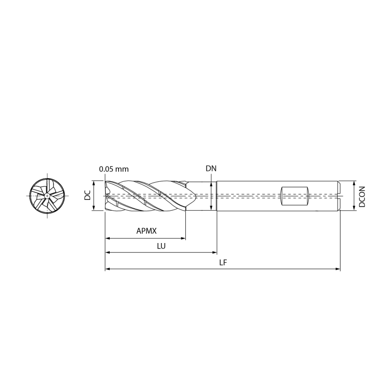 SC end mill TQF00102