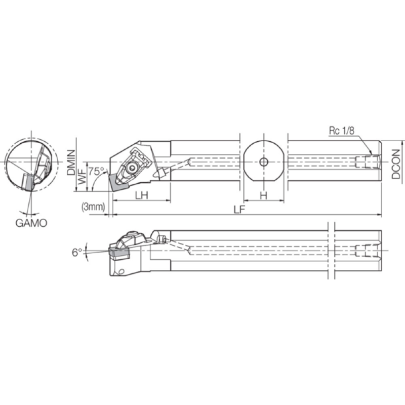 Turning Toolholder THC16055