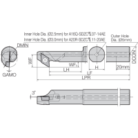Токарная державкa THC11780
