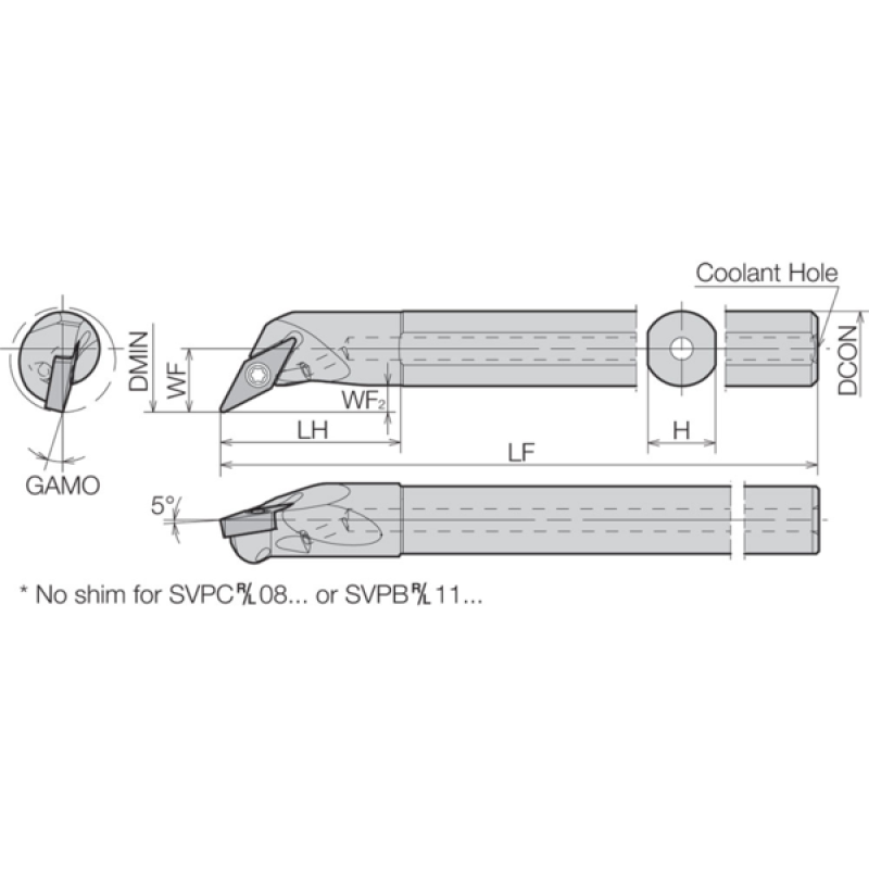 Oprawka narzędzia tokarskiego THC13460