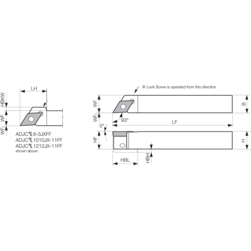 Oprawka narzędzia tokarskiego THC07048