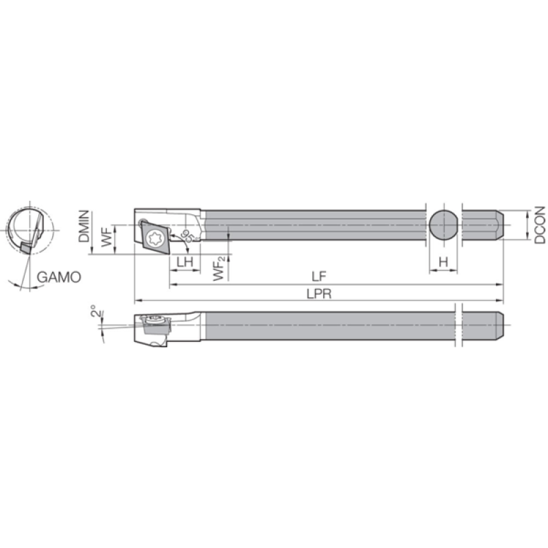 Turning Toolholder THC08335