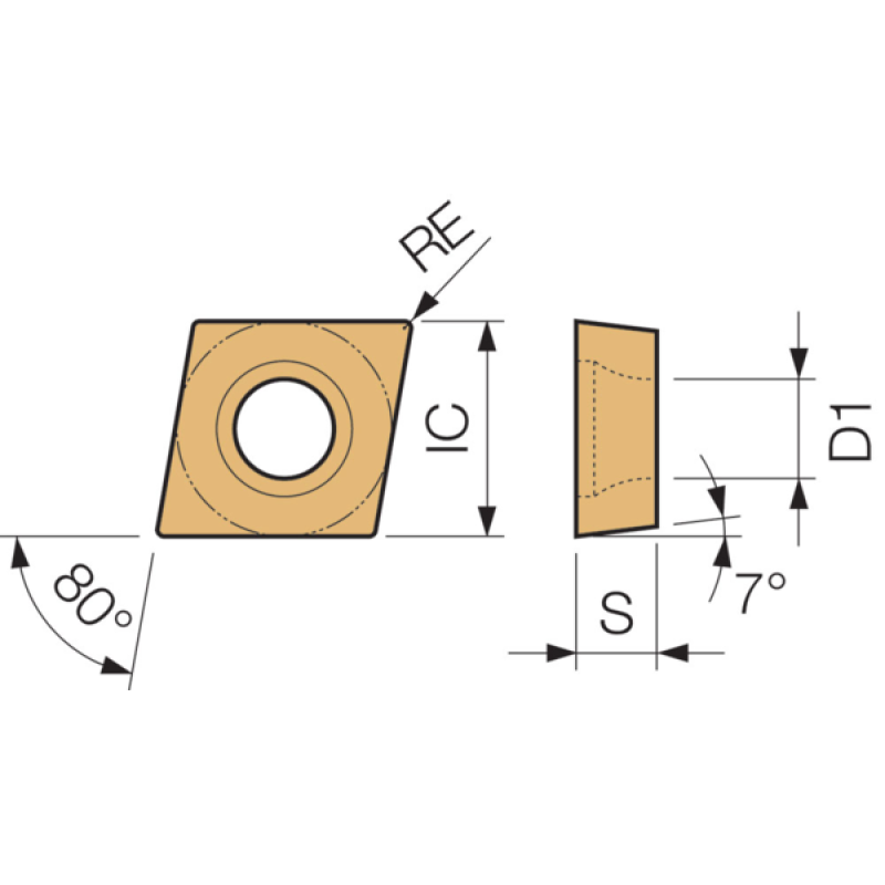 Твердосплавна токарна пластина TWE04521
