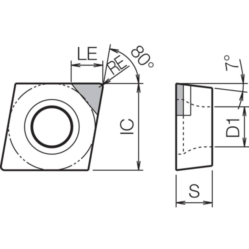 PCD Turning Insert TBR01015