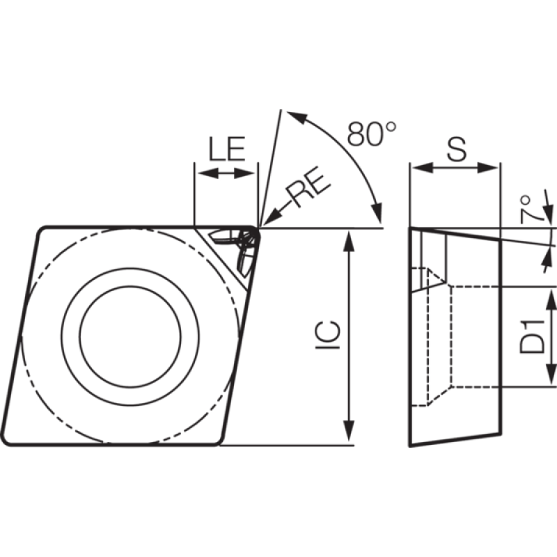 PCD Turning Insert TBR40001