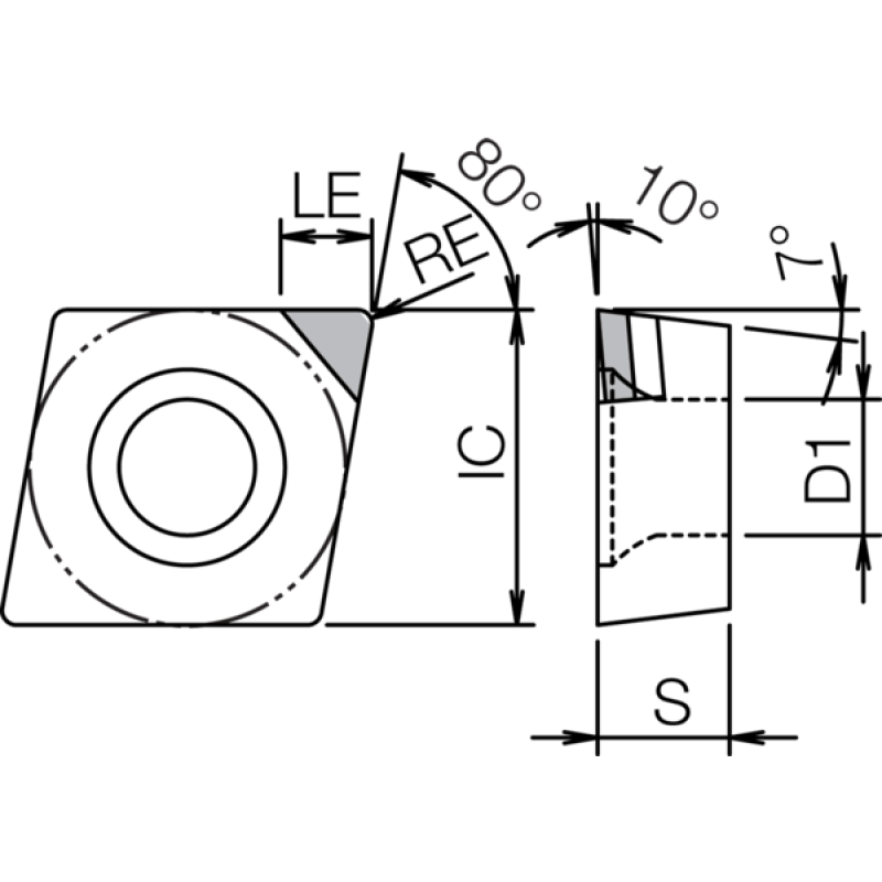 Токарна пластина PCD