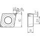 CBN токарна пластина TBA01205