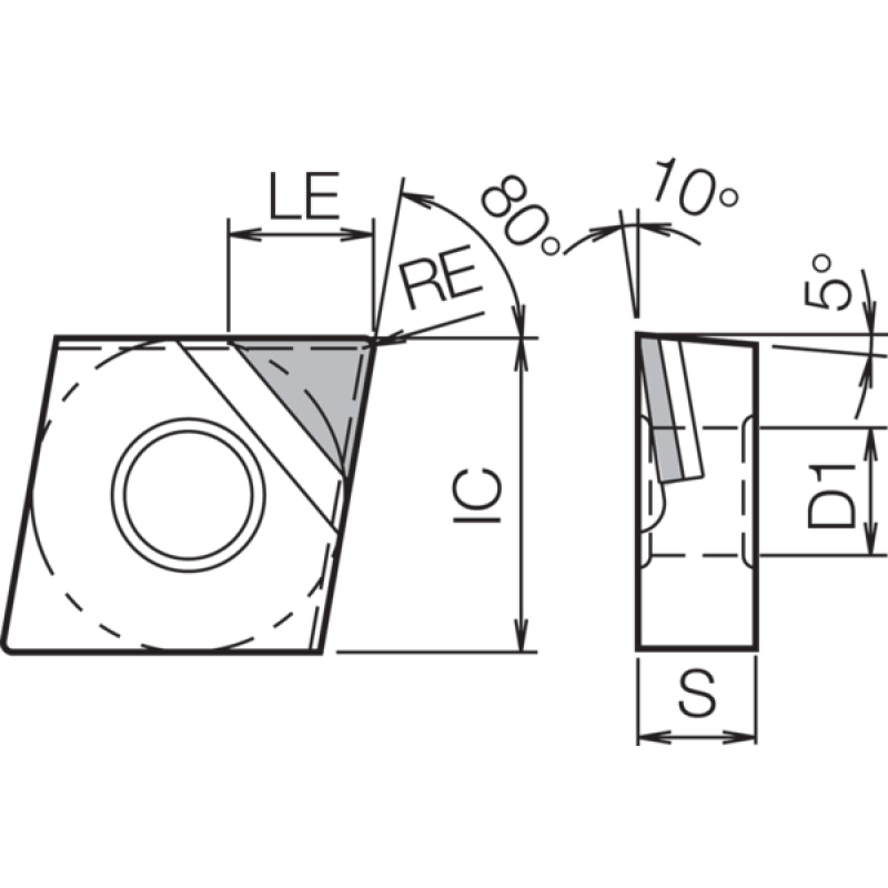 PCD Turning Insert TBR01617